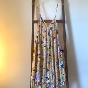 Gold Print Summer Dress